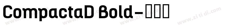 CompactaD Bold字体转换